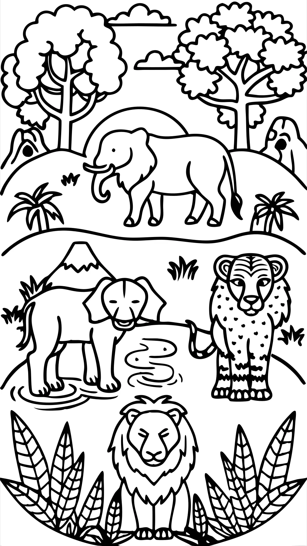 wildlife coloring pages printable